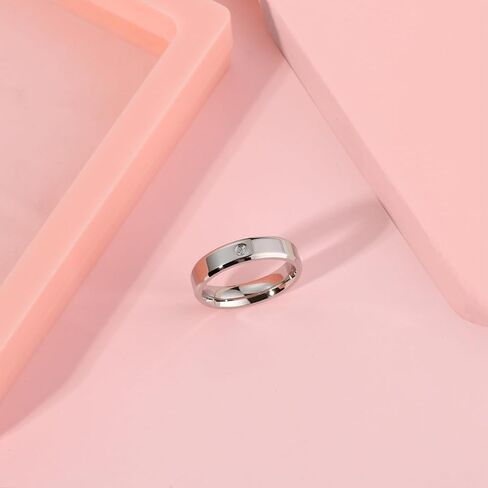 خواتم الذكرى السنوية المطلية بالذهب عيار 14 قيراط بشكل دائري من الزركونيا المكعبة | خاتم القبة الذهبية للنساء | فرقة زفاف لها in Kuwait