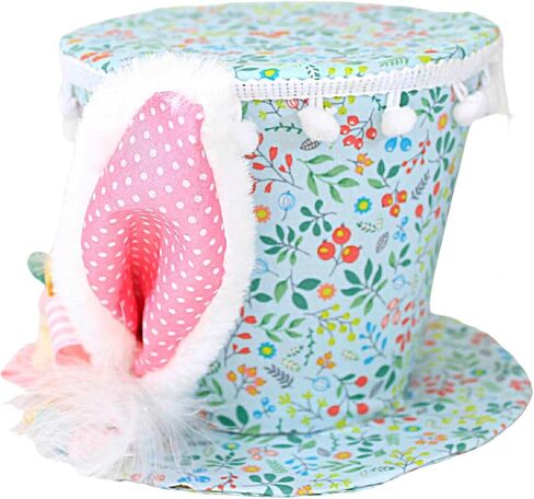 December Diamonds Cotton Candy Land Blue Print Hat With Bunny Ears - Home Decor in Saudi Arabia