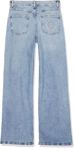 GUESS girls Eco Stretch Denim Distressed Straight Leg Jeans Jeans in Saudi Arabia