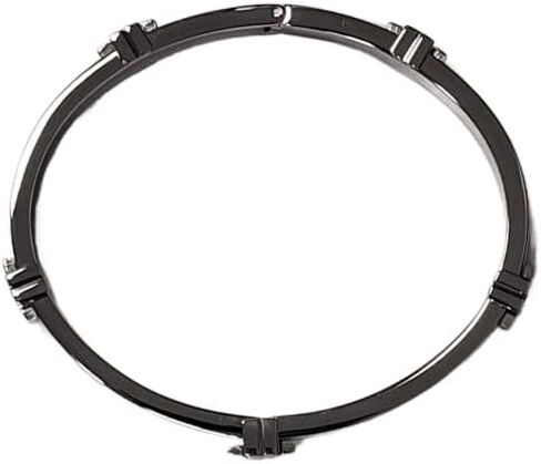 Tory Burch 145434 Tory Silver Tone Classic Logo Hinge Women's Bangle Bracelet in Saudi Arabia