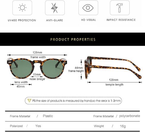 Gleyemor Kids Polarized Cute Round Sunglasses for Kids Girls Boys Age 3-8 in Saudi Arabia