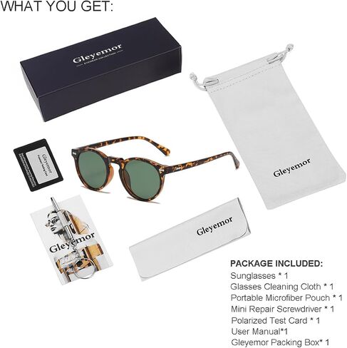 Gleyemor Kids Polarized Cute Round Sunglasses for Kids Girls Boys Age 3-8 in Saudi Arabia
