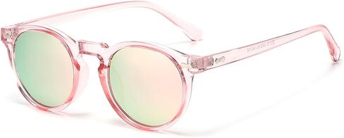 Gleyemor Kids Polarized Cute Round Sunglasses for Kids Girls Boys Age 3-8 in Saudi Arabia