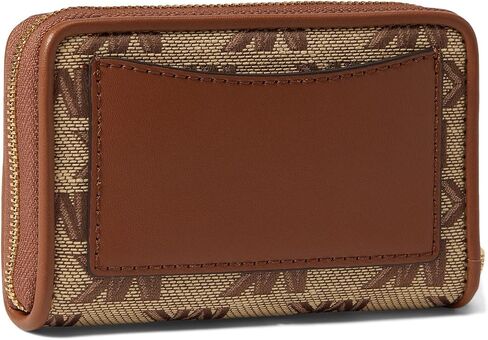 Michael Kors Jet Set Small Zip Around Card Case Beige/Ebony One Size in Saudi Arabia