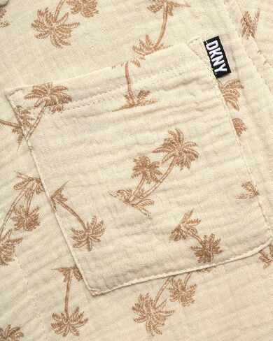 DKNY Boys' Shorts Set - 2 Piece Short Sleeve Button Down Shirt and Shorts - Casual Summer Outfit for Boys (8-12) in Saudi Arabia