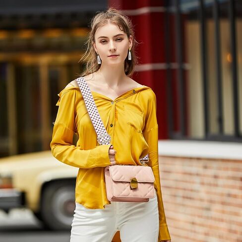 استبدال حزام الكتف الواسع من BILIONE، حزام حقيبة اليد من القماش الكتاني المريح الناعم القابل للتعديل in Kuwait