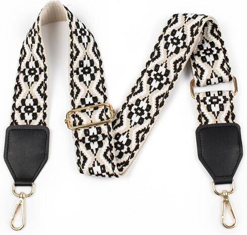 Wide Purse Strap, 2" Adjustable Leather Purse Strap, Replacement Crossbody Handbag Strap for Cross Body Bag Guitar Bag Strap in Saudi Arabia
