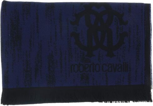 روبيرتو كافالي وشاح رجالي من مزيج الصوف الازرق ESZ052 04500, أزرق, 40-180 in Kuwait