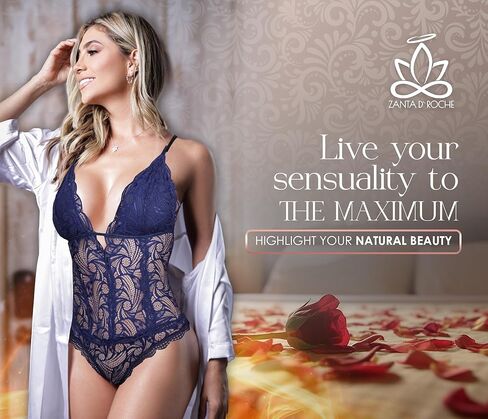 One Piece Lace Bodysuit, Sexy Teddy Lingerie, Beautiful and Sophisticated Body in Kuwait