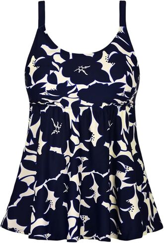 ملابس سباحة نسائية من Firpearl Flowy Tankini فقط برقبة دائرية للتخسيس ملابس سباحة متواضعة in Kuwait