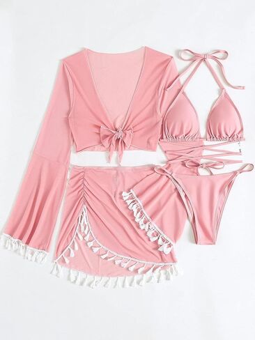 Bikini Sets for Women,Bathing Suit for Women,Womens Bikini,Women’s Bikini Swimsuit Cover Up,4 Piece Swimsuits in Saudi Arabia