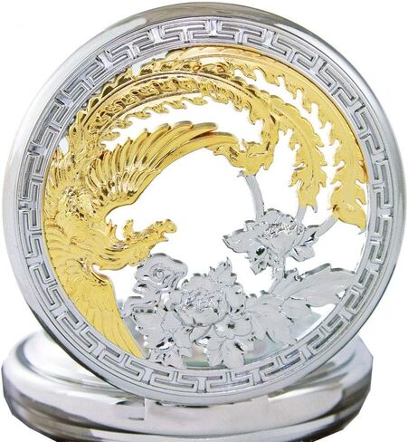 ساعة الجيب الآلي بآلية آلية آلية آلية للجيب من نوع التوربيلون الذهبي المقاوم للماء من فئة الفينيكس in Kuwait