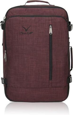 حقيبة ظهر Hynes Eagle Carry on 38L كبيرة للسفر للنساء معتمدة من الطيران لعطلة نهاية الأسبوع حقيبة ظهر للكمبيوتر المحمول للرجال 15 بوصة بنية مع 3 قطع مكعبات تعبئة باللون الرمادي in Kuwait