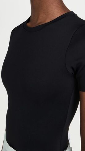 Good American Women's Scuba Tee Thong Bodysuit in Saudi Arabia