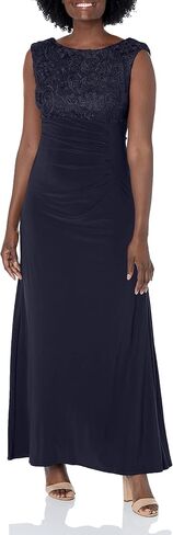 Alex Evenings Women's Long Cowl Back Dress (Petite and Regular) in Saudi Arabia