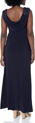 Alex Evenings Women's Long Cowl Back Dress (Petite and Regular) in Saudi Arabia