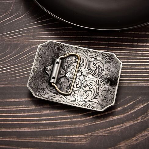 MASOP VOGU Men's Western Belt Buckles Longhorn Bull Belt Buckle American Flag Cowboy Country Belts for Men in Kuwait