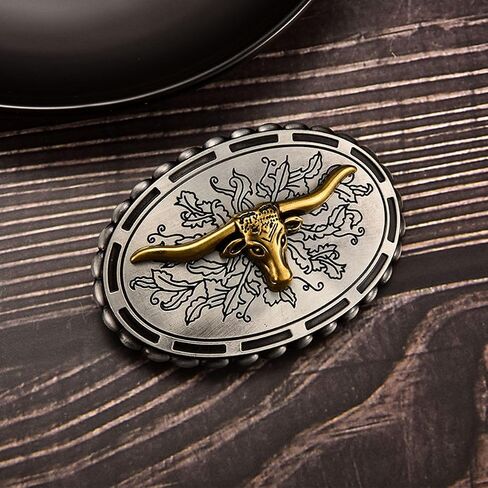 MASOP VOGU Men's Western Belt Buckles Longhorn Bull Belt Buckle American Flag Cowboy Country Belts for Men in Saudi Arabia