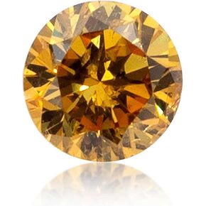 0.07 Carat - Natural Fancy Color Diamond. Fancy Intense-Vivid Yellow Orange, VS-I1 Clarity. 2.5-2.69MM, Perfect For Handmade Jewelry Making, Real Diamonds, Rare Gift