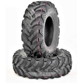 WANDA (2) 24x8-12 ATV Front Tire Set 6PR for 2000-2017 Honda Fourtrax Rancher