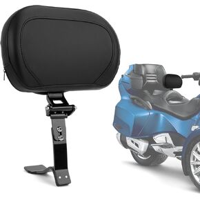 PSLER Spyder Adjustable Driver Backrest Pad Kit Rider Backrest Mount Kit with Storage Pouch for Spyder RT RT-S RT Limited 2010-2019