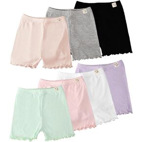 7 Pack Toddler Girl Shorts Girls Biker Shorts Cartwheel Shorts for Girls Safety Shorts Kids Under Dress Shorts