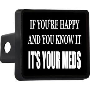 Rogue River Tactical Funny Doctor Nurse Psychologist Pharmacist Trailer Hitch Cover Plug Gift Idea It's Your Meds