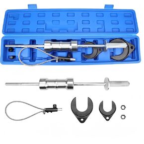 Inner CV Joint Puller Slide Hammer Puller Set Front Wheel Drive Axle Half Shaft Removal Tool Kit, CV Axle Removal Tool Axle Puller 10 Pounds Heavy Duty Slide Hammer 63mm 48mm