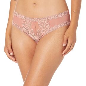 Natori Women's Feathers Hipster, Sandy Rose, Large