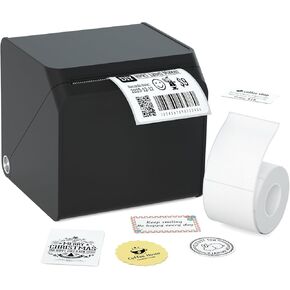 HPRT T260LR Label Maker: Portable Sticker Machine with Waterproof Tape, Bluetooth Thermal Label Printer for Small Business, Barcode, Name, Logo, Address, Mailing, Clothing, School, Home & Office