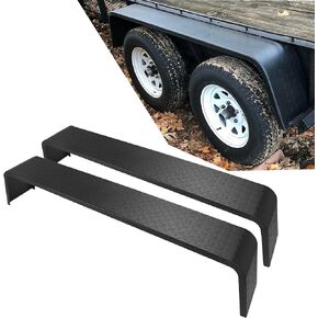 Towallmark Dual Tandem Axle Trailer Fenders 72-7/8"x10-1/4"x13" (Fit 13"-15" Tires) - 2 Pcs