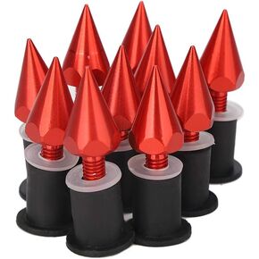 Wind Screen Spike, Windshield M5 Screws Nuts, Windshield Wind Screen Spike M5 Screws Nuts Motorcycle Modification Accessories (Red)
