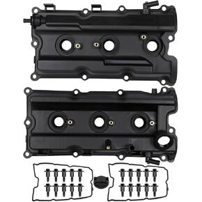 RANSOTO 13264-EA200 Engine Valve Cover with Gasket Compatible with Nissan Frontier Pathfinder Xterra NV1500 NV2500 NV3500 2005-2019 Replaces 13264-EA210 Oil Filter Cap
