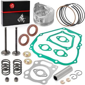 Engine Top End Rebuild Kit Oversize 0.5mm Piston & Ring Intake Exhaust Valve & Seal SPRING Gasket Seal For YAMAHA Golf Cart G11 G16 G20 A 1996-2002