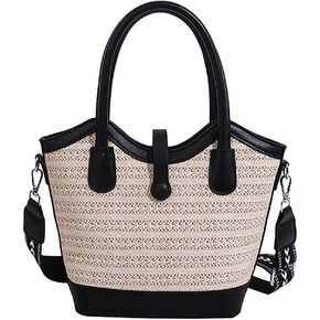 Straw Crossbody Bags for Women Summer Straw Purses and Handbags Straw Hobo Bag for Travel Vacation