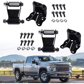 722-010 Rear Leaf Spring Shackle Hanger Brackets Repair Kit Fit Replacement for 1986-2011 Ford Ranger 1998-2001 Mazda B2500 Mazda B2300/B3000/B400 with 2.5" # 722-001