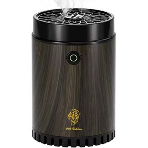 Portable Mini Incense Burner Bakhoor, Qomkky Bakhoor Burner Electric with Remote Control, LightRechargeable USB Aroma Diffuser Electric Arabic Incense Holder Muslim Home