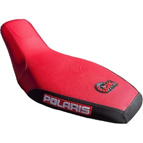 Polaris Predator 90 Seat Cover - Compatible Fit 2003-2007 (Black Sides/RED TOP) - Durable ATV Seat Protector, Premium Quality, Enhanced Comfort & Style