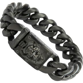 Hero Company Samurai Honor & Justice Cuban Link Bracelet - Helps Pair Veterans With A Service Dog Or Shelter Dog