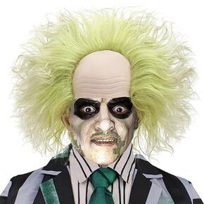 Short Curly Grass Green Wig with Bald Cap Clown Fluffy Wavy Green Wig for Women and Men Party Cosplay Costume Gothic Halloween