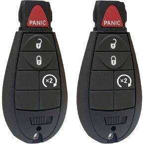 Remote Key Fob Fobik Compatible for Dodge Ram 1500 2500 3500 2009 2010 2011 2012 Journey Challenger Grand Caravan Jeep Grand Cherokee Commander Keyless Entry Remote Control(FCC ID: IYZ-C01C)