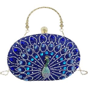 Clutch Purses for Women Evening Bag Lady Rhinestone Evening Clutch Fashion Sparkly Crystal Diamond Handbags for Wedding Party