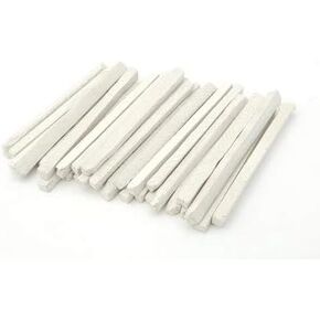 Underfur Sheet White Slate Pencils, Cut from Natural Stone (Pack of 50pcs)