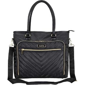 Kenneth Cole REACTION Chelsea Quilted Chevron 15" Laptop & Tablet Business Tote with Removable Shoulder Strap