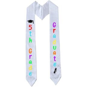 سرق التخرج من الصف الخامس فئة 2024، وشاح التخرج من الصف الخامس لديكورات حفلات التخرج من الصف الخامس 2024 للأولاد والبنات والأطفال من الدرجة الخامسة لوازم زينة التخرج in Kuwait