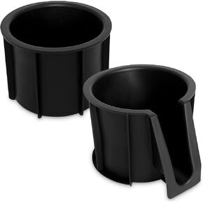 2 PCS Cup Holder Insert Compatible with Toyota 4RUNNER 2010-2023, Rubber Holder Cup Vehicle Parts & Accessories, Replaces 66991-35030 66992-35030 Center Console Left Front & Rear Cupholder Insert