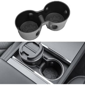 for Tesla Model 3 2024 Cup Holder Insert TPE Center Console Drink Holder Accessories Compatible with Tesla Model 3 Highland 2024