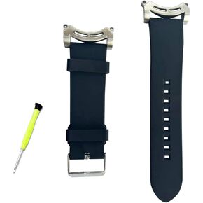 Brushed Stainless steel Watch Lug Band Strap Adapters and 24mm Band Compatible with Citizen Promaster Dive Eco-Drive Watch Ecozilla BJ8050-08e