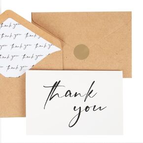AZAZA Baby Shower Thank You Cards Boy Thank You Cards with Envelopes, 4x6 Baby Thank You Cards for Baby Gift Sets, 50 Blue Thank You Cards Wedding Bridal Shower Thank You Notes (Baby Blue)