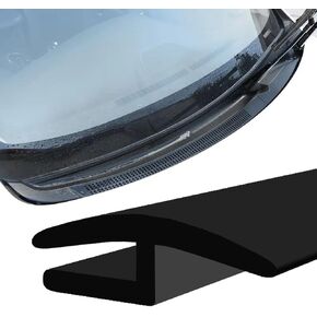 1.7M/ 5.6Ft Windshield Cowl Molding Rubber Seal Trim Strip, Weather Windshield Panel Sealed Stripping Seal Strips, Black Window Door Sunroof Seal for Car/Truck/SUV Front Rear Windshield(H-Shape)